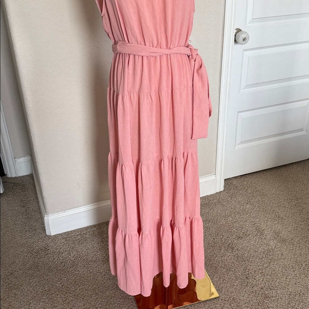 Forever 21 pink Maxi dress Sz Large - Picture 6 of 13